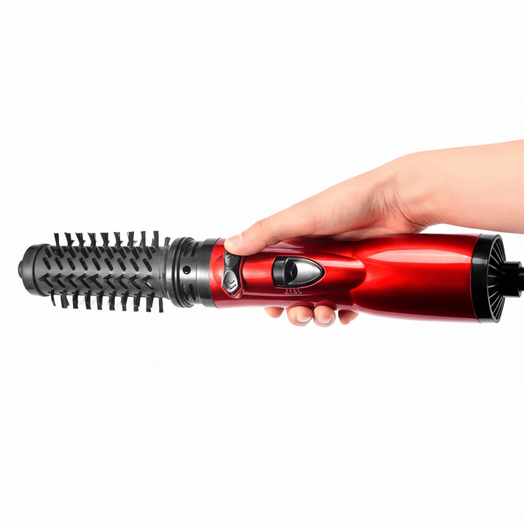 NOUVEAU RICHE 3-in-1 Warmluftbürste – Föhnbürste zum Trocknen, für Volumen & Locken, Ionen-Technologie, 3 Geschwindigkeiten & mehrere Heizstufen