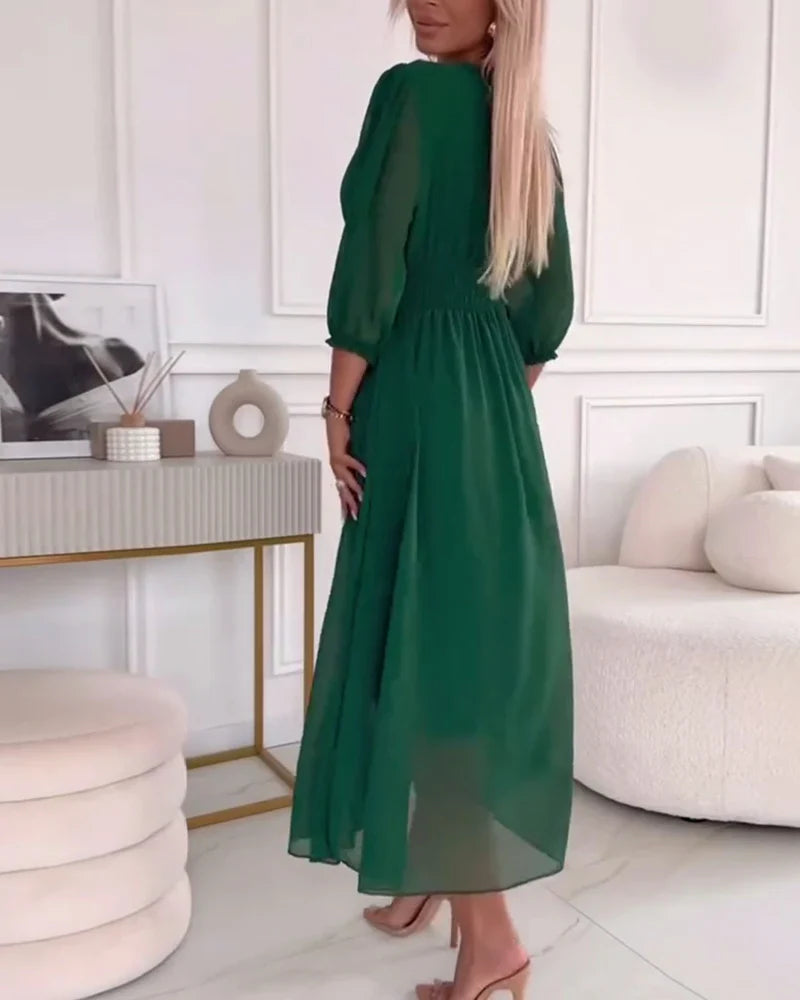 NOUVEAU RICHE Damen Sommerkleid – Elegante Puffärmel & Schicker Stil