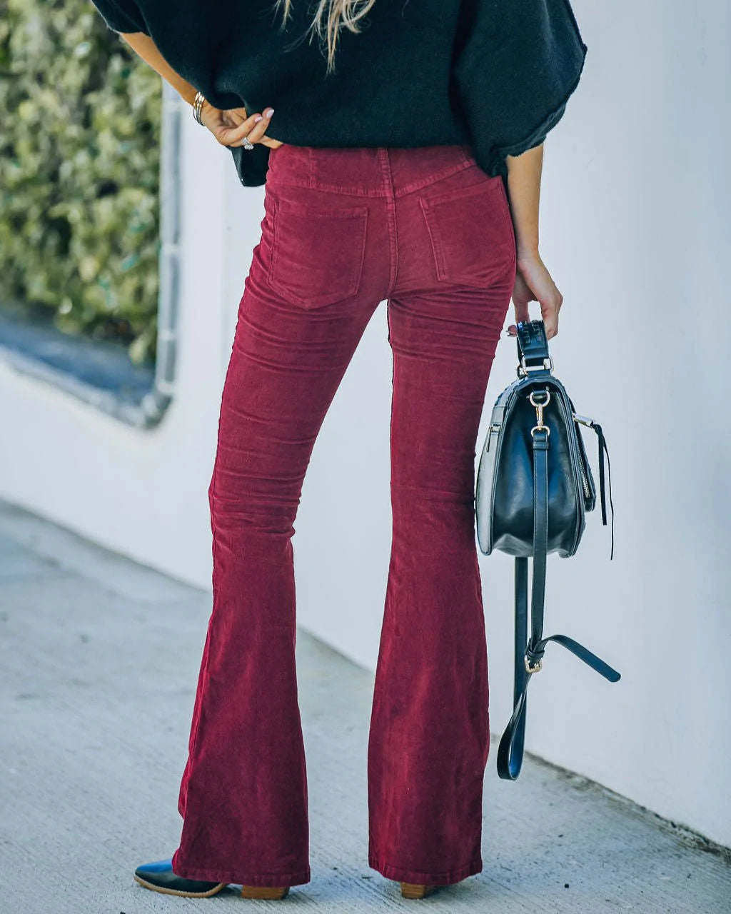 NOUVEAU RICHE Schlaghose Mit Hoher Taille Für Damen In Stretch-Passform Ideal Für Alle Jahreszeiten Chic Und Bequem
