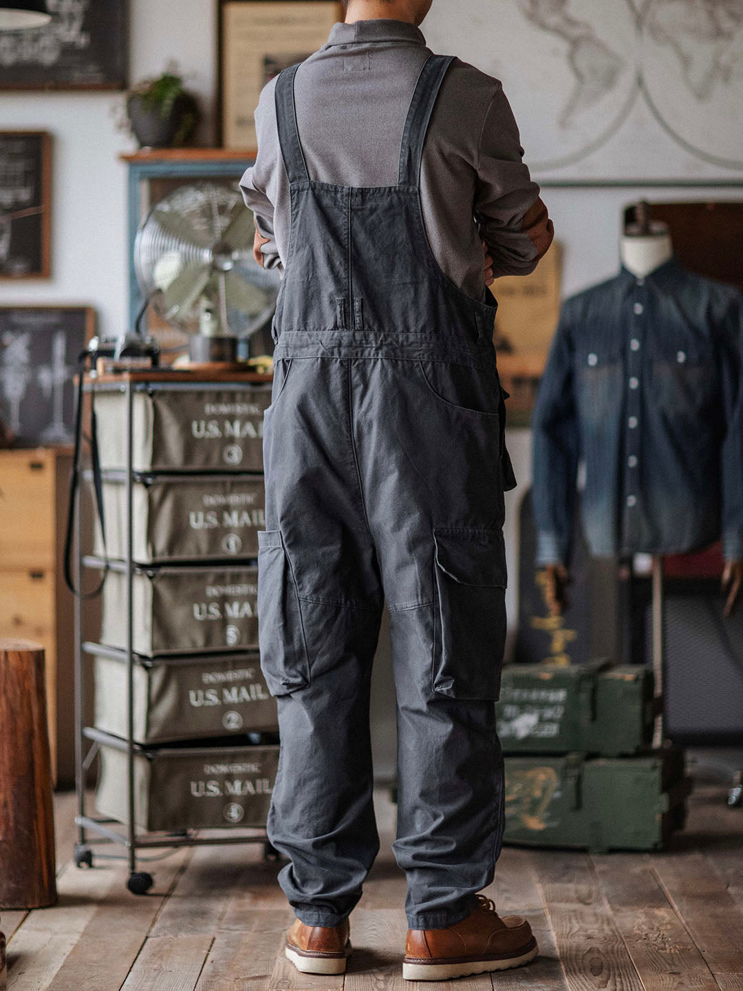 NOUVEAU RICHE Schlampiger Baumwoll-Canvas-Overall Für Langlebigkeit Und Komfort Bei Arbeit Und Projekten