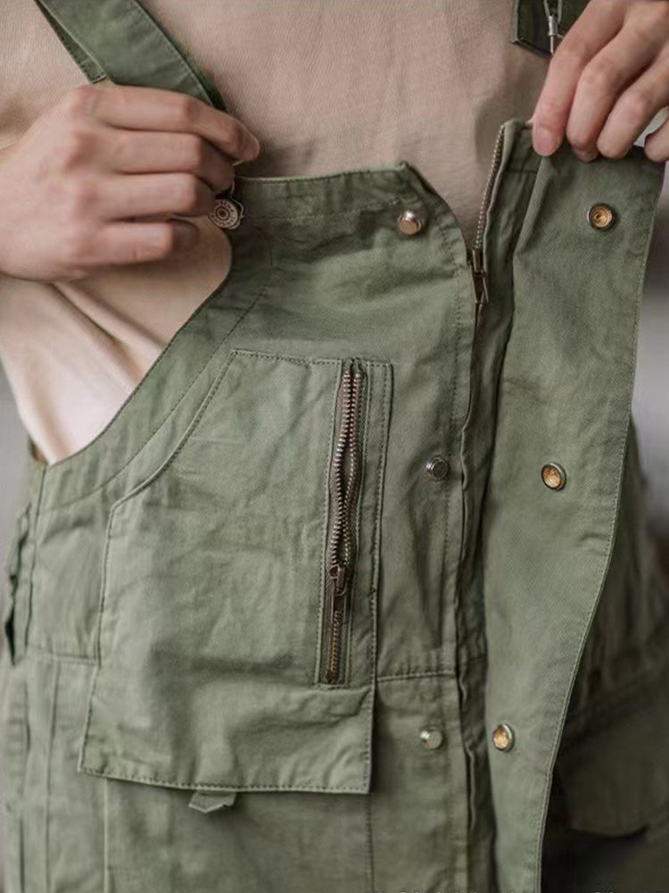 NOUVEAU RICHE Schlampiger Overall Aus 100 Prozent Baumwolle Mit Übergroßen Taschen Und Strapazierfähigen Dreifachnähte Für Optimalen Komfort Und Vielseitigkeit