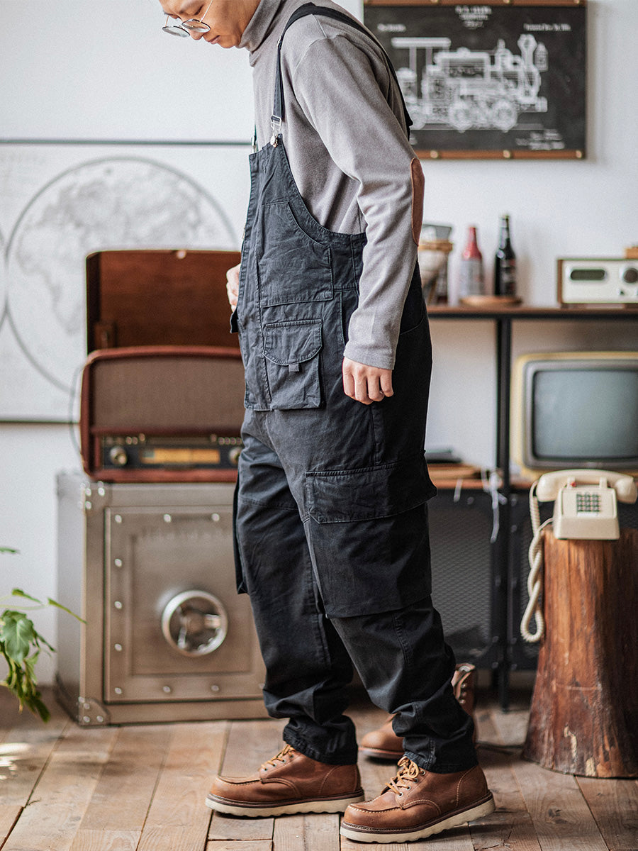 NOUVEAU RICHE Schlampiger Overall Aus 100 Prozent Baumwolle Mit Übergroßen Taschen Und Strapazierfähigen Dreifachnähte Für Optimalen Komfort Und Vielseitigkeit