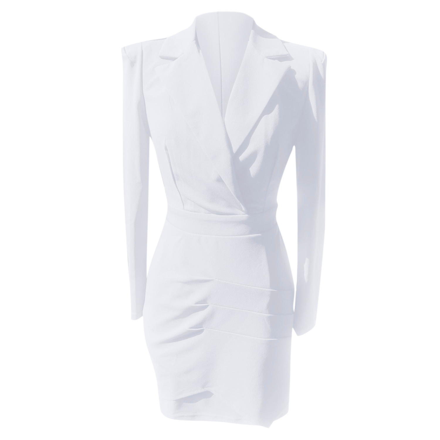 NOUVEAU RICHE Schlichtes Blazerkleid Mit Langen Ärmeln Maßgeschneiderte Abendgarderobe Für Formelle Anlässe