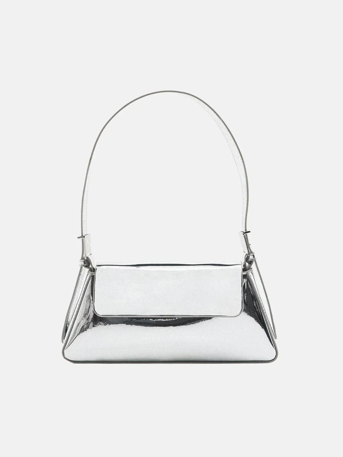 NOUVEAU RICHE Elegante Schultertasche Aus Metallic-Leder Für Festliche Anlässe Mit Modernem Design Und Auffälligem Finish Default