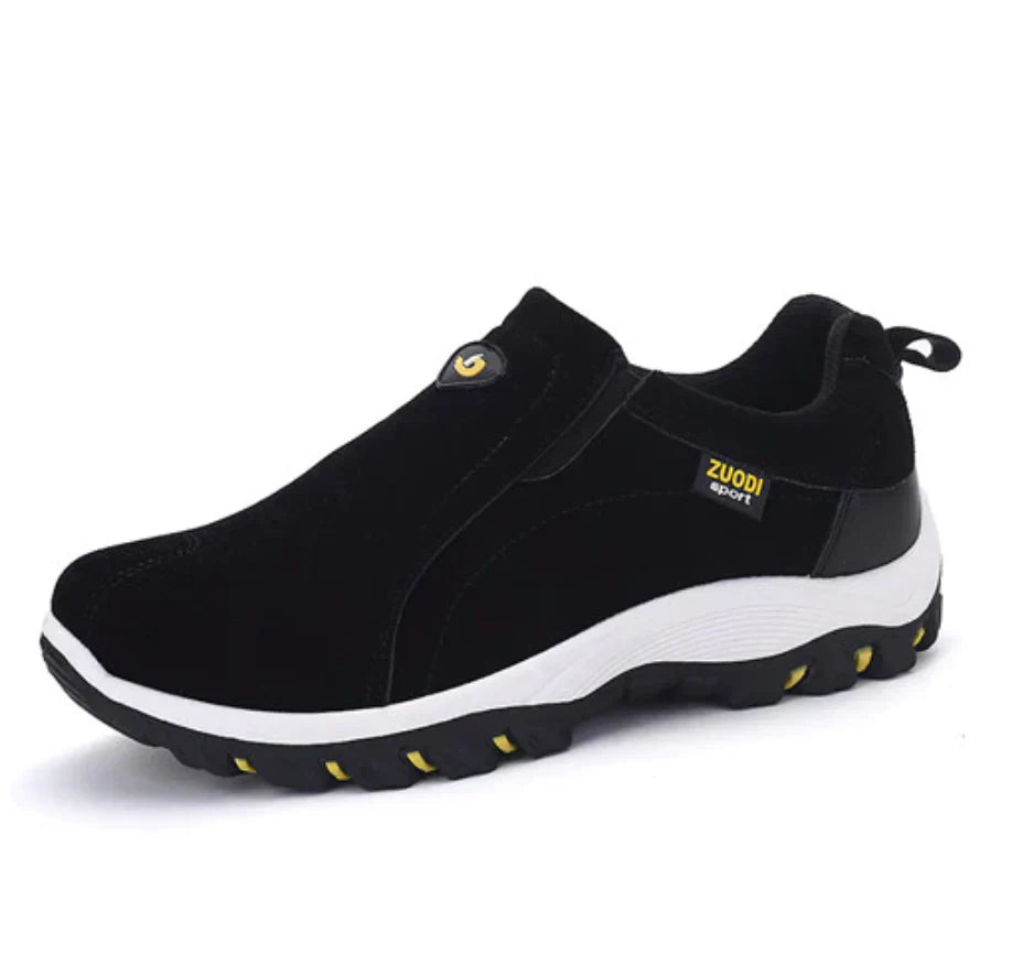 NOUVEAU RICHE Wanderschuhe Outdoor Komfort Leder Blau Größe 42 Robust Schwarz