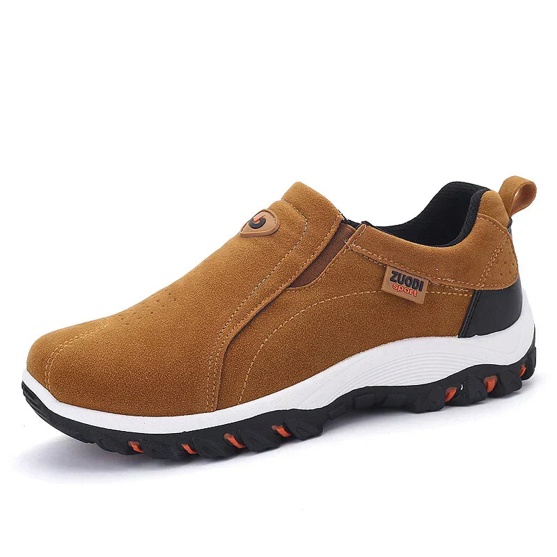 NOUVEAU RICHE Wanderschuhe Outdoor Komfort Leder Blau Größe 42 Robust Braun