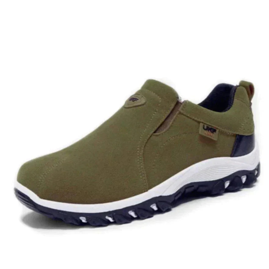 NOUVEAU RICHE Wanderschuhe Outdoor Komfort Leder Blau Größe 42 Robust Grün