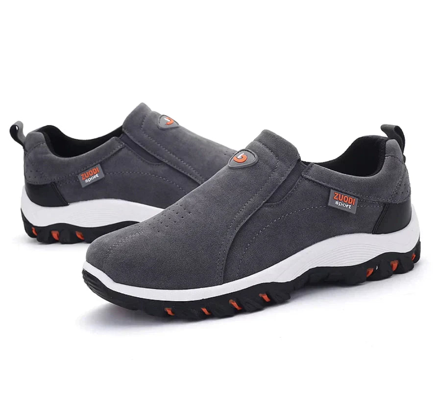 NOUVEAU RICHE Wanderschuhe Outdoor Komfort Leder Blau Größe 42 Robust