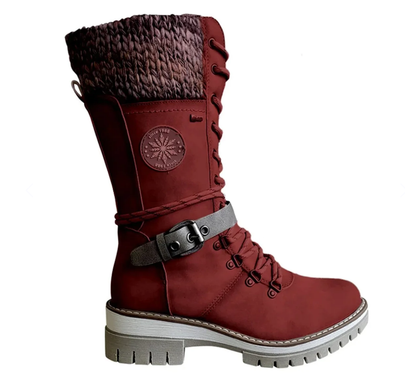 NOUVEAU RICHE Damenstiefel Mit Rutschfester Sohle Wärme Futter Herbst