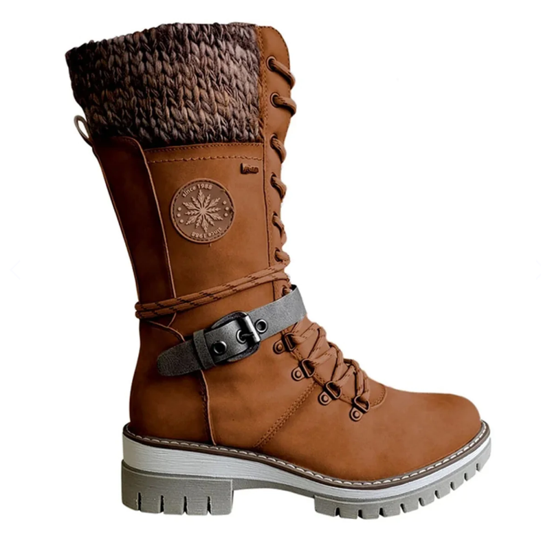NOUVEAU RICHE Damenstiefel Mit Rutschfester Sohle Wärme Futter Herbst