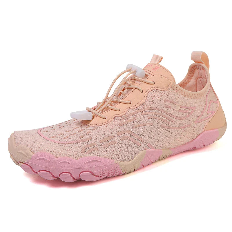 NOUVEAU RICHE Unisex Barfußschuhe Wasserdichte Rutschfeste Sohle Flexibel Rosa