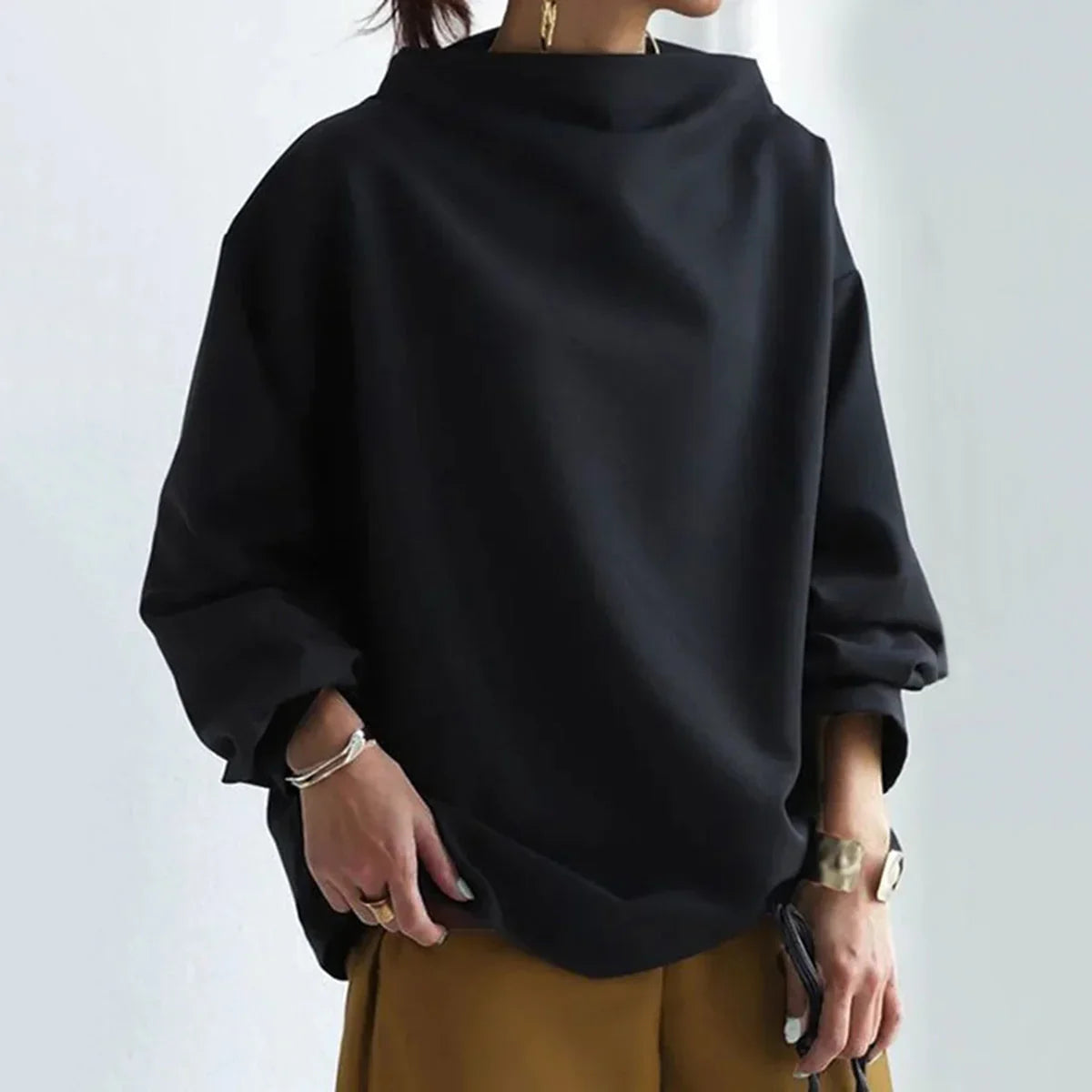 NOUVEAU RICHE Feinstrickpullover Damen Gerader Schnitt Strukturmuster Grau