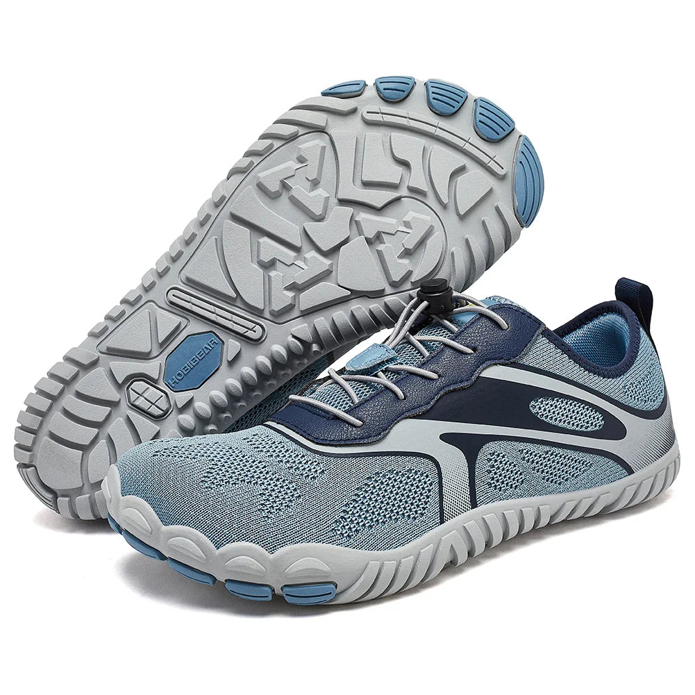 NOUVEAU RICHE Unisex Barfußschuhe Wasserdichte Rutschfeste Außensohle Hellblau