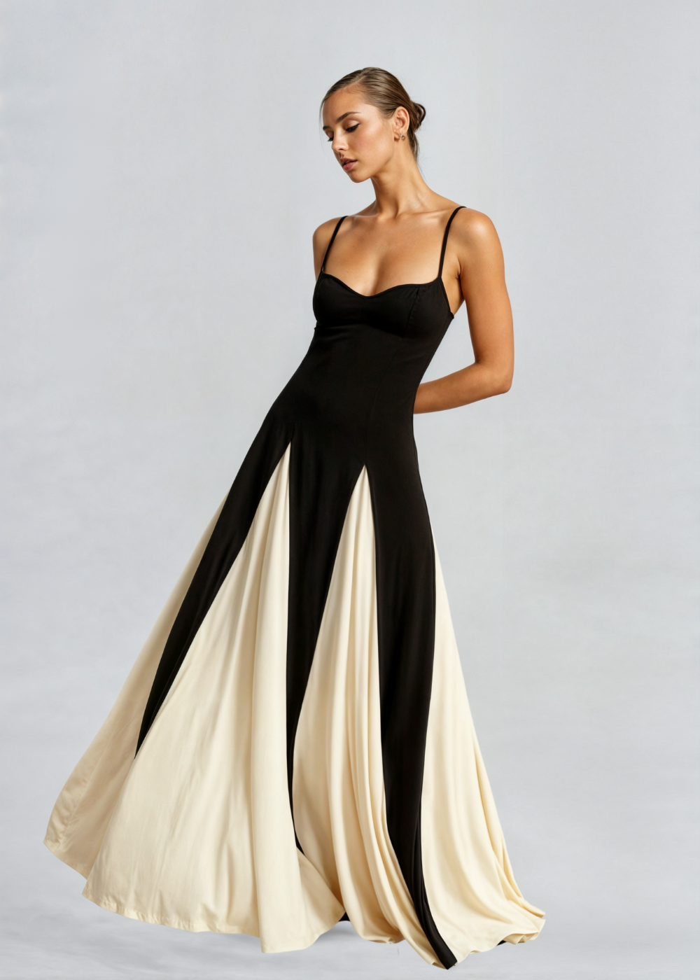NOUVEAU RICHE Elegantes Maxi Kleid Mit Fließendem Fall Für Anlässe