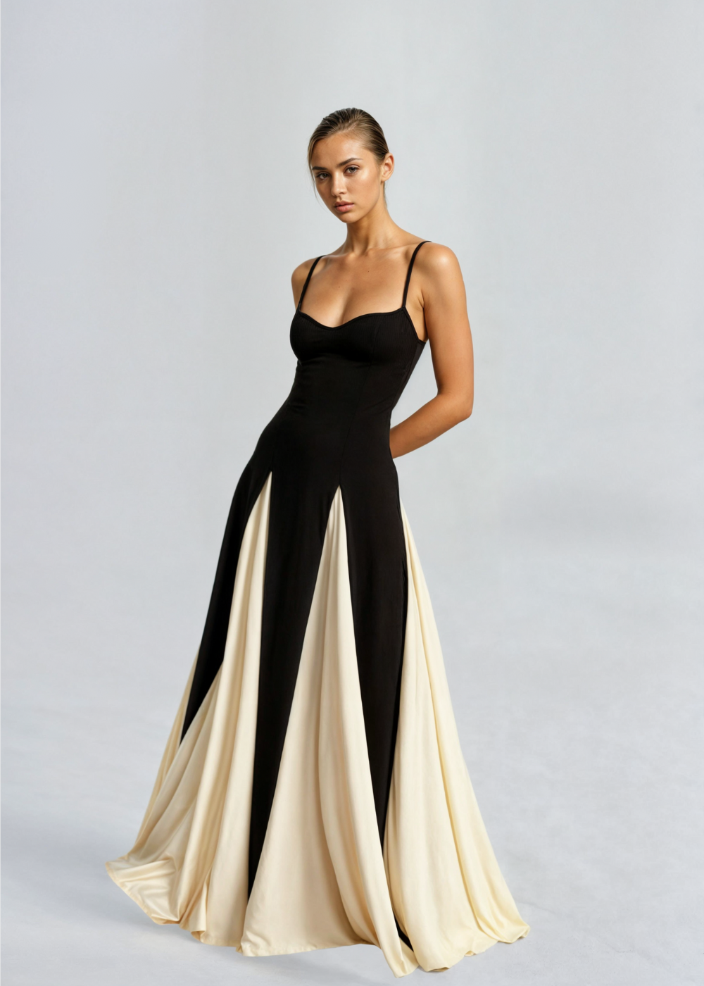 NOUVEAU RICHE Elegantes Maxi Kleid Mit Fließendem Fall Für Anlässe