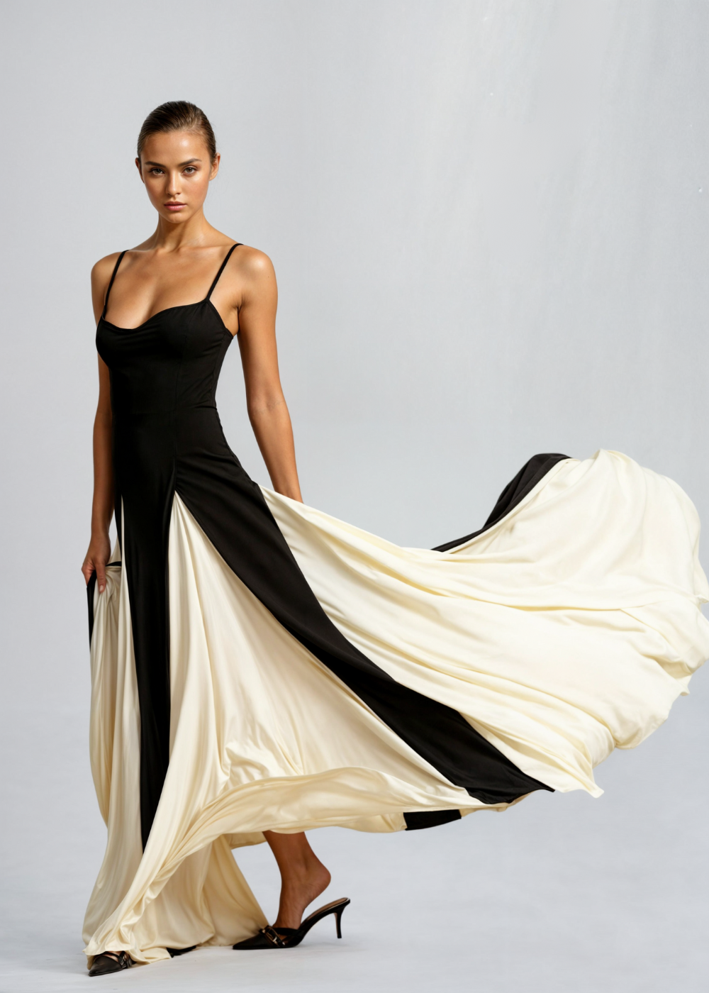 NOUVEAU RICHE Elegantes Maxi Kleid Mit Fließendem Fall Für Anlässe