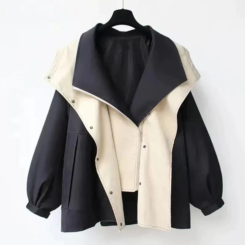 NOUVEAU RICHE Damenjacke Wasserabweisendes Material Passform Outdoor - Winterjacke - Wintermäntel Damen Schwarz