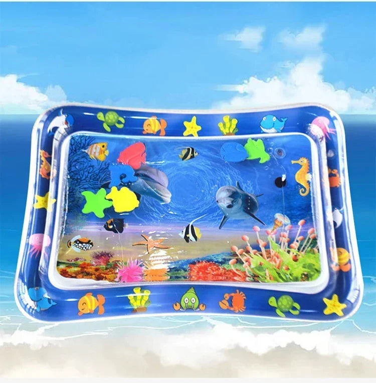 NOUVEAU RICHE Aufblasbare Baby-Bauchlage-Wassermatte - Sensorik-Spielmatte & Entwicklungs-Aktivitätsspielzeug für Babys 5