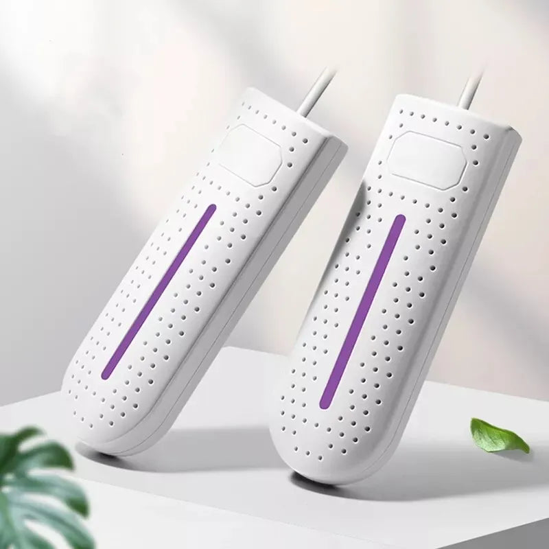 NOUVEAU RICHE Tragbarer Schuhtrockner mit UV-Licht – Elektrischer Stiefeltrockner bis 65 °C, Stecker oder USB, 12W, 3 Farben