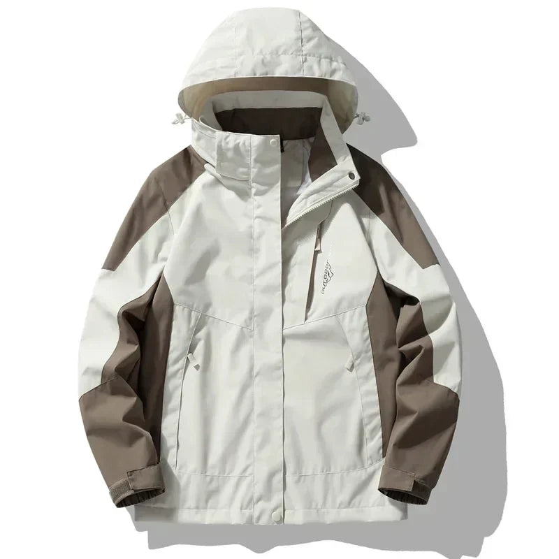NOUVEAU RICHE Gorpcore Abenteuerjacke Winddicht Wasserdicht Khaki
