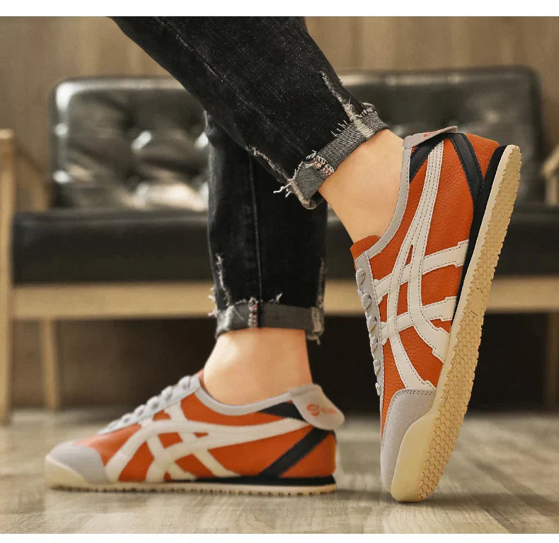 NOUVEAU RICHE Damen und Herren Geometrische Sommer-Sneakers Gummisohle