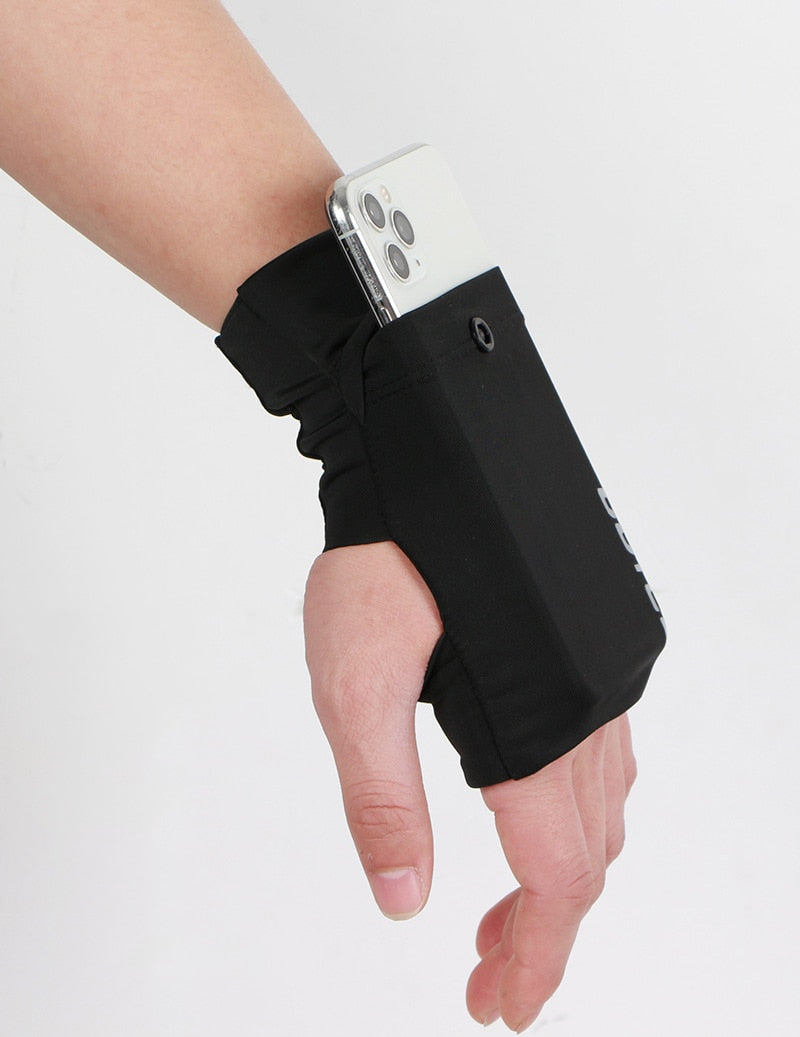 NOUVEAU RICHE RunBand – Lauf-Handyhalter, Handgelenk- & Armband Handytasche zum Joggen, Velofahren & Training, für alle Smartphones