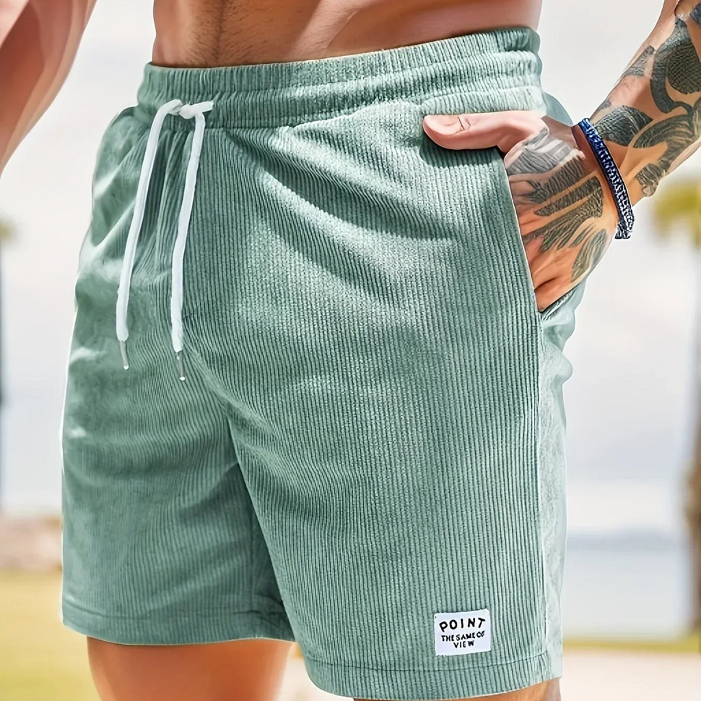 NOUVEAU RICHE Shorts Freizeit Bequeme Passform Stilvoll Blau Größe M Hellgrün
