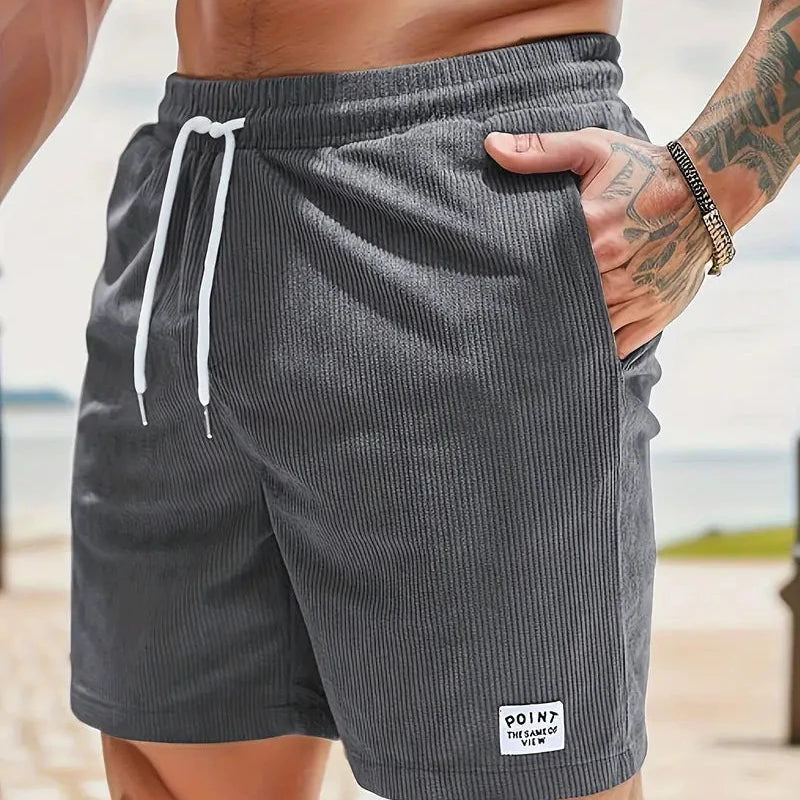 NOUVEAU RICHE Shorts Freizeit Bequeme Passform Stilvoll Blau Größe M Grau
