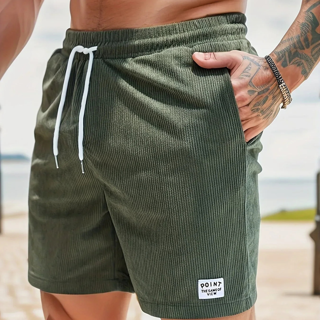 NOUVEAU RICHE Shorts Freizeit Bequeme Passform Stilvoll Blau Größe M Armeegrün