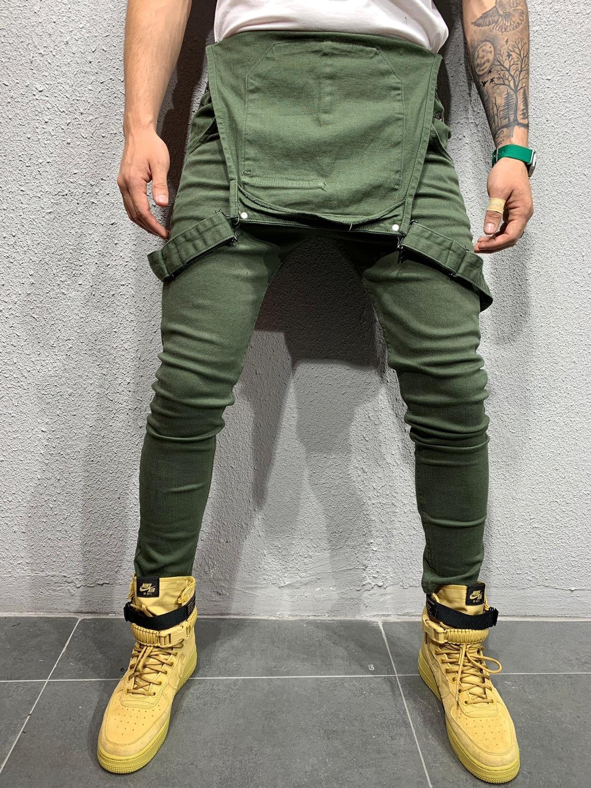 NOUVEAU RICHE Skinny Fit Jeans Overall Mit Klappentasche Für Herren Aus Baumwolle Mit Mittlerer Leibhöhe Und Schmalen Beinen 30 Zoll Innennaht