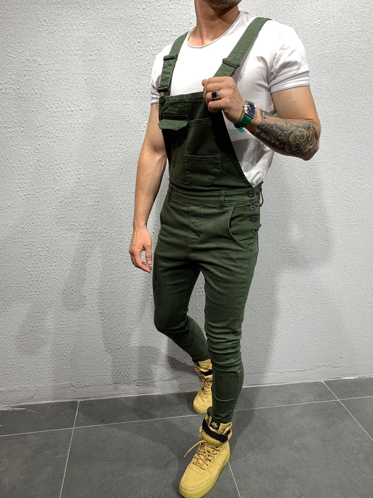NOUVEAU RICHE Skinny Fit Jeans Overall Mit Klappentasche Für Herren Aus Baumwolle Mit Mittlerer Leibhöhe Und Schmalen Beinen 30 Zoll Innennaht