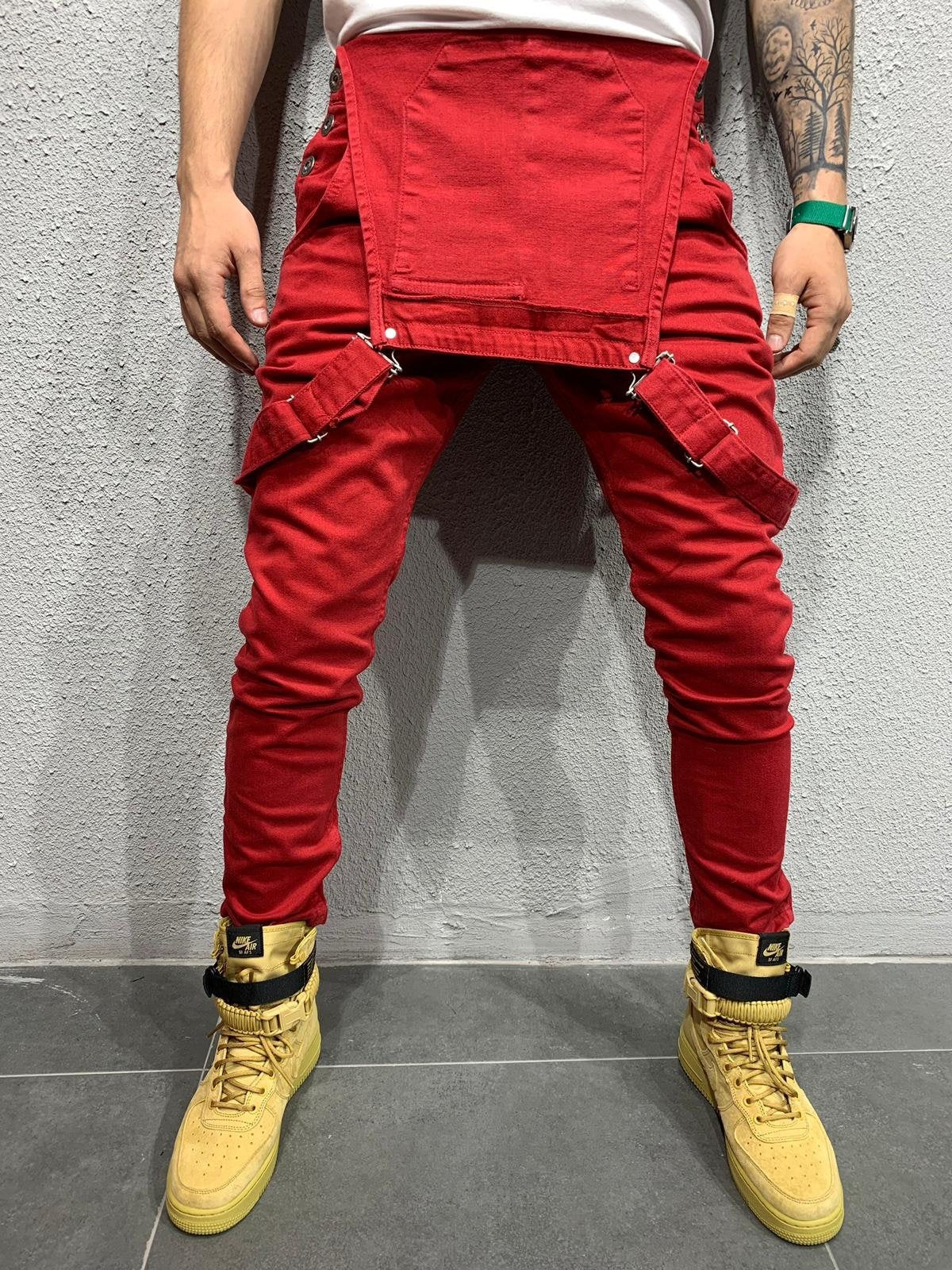 NOUVEAU RICHE Skinny Fit Jeans Overall Mit Klappentasche Für Herren Aus Baumwolle Mit Mittlerer Leibhöhe Und Schmalen Beinen 30 Zoll Innennaht