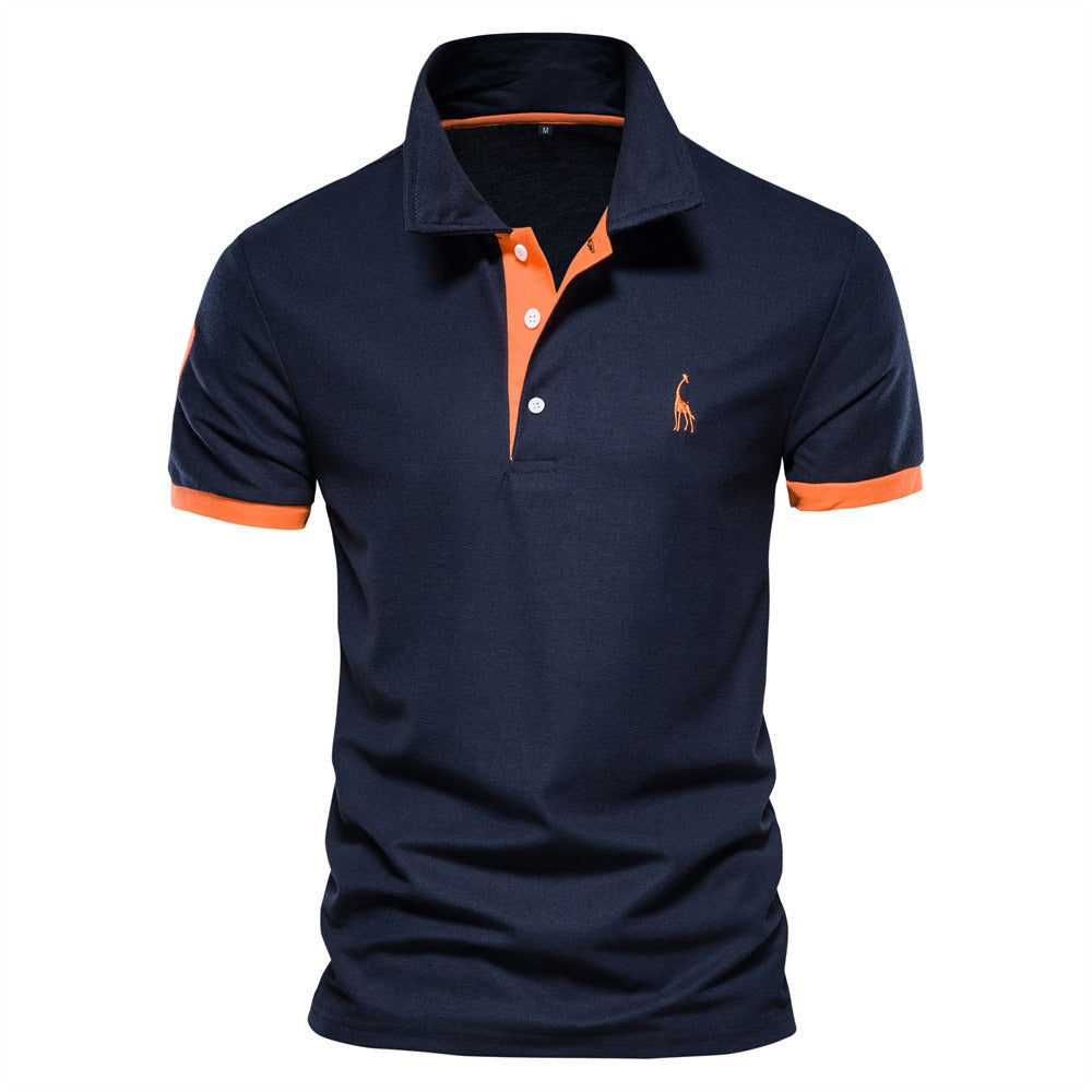 NOUVEAU RICHE Slim Fit Poloshirt Herren Modern Elegant Kurzarm Business