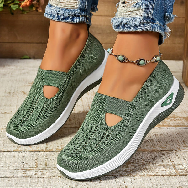 NOUVEAU RICHE Slip-On-Schuhe Leichte Für Den Ganzen Tag Bequem Jetzt Grün