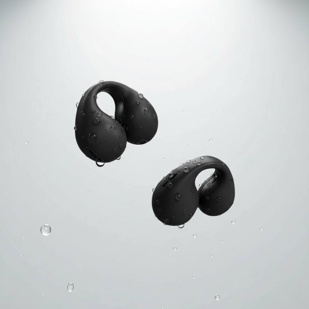 NOUVEAU RICHE Wasserdichte Kopfhörer – Bluetooth Dusch-Kopfhörer & Schwimm-Ohrhörer, bis zu 6 h Wiedergabe – HydroSound
