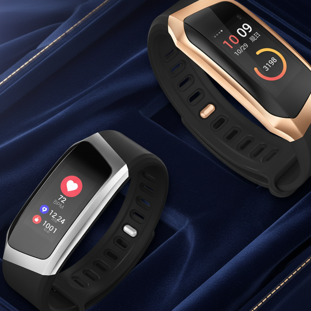 NOUVEAU RICHE Fitness Tracker Uhr – Smartwatch mit Pulsmesser, Schrittzähler, Schlaftracking & Benachrichtigungen, Schwarz, Gold oder Silber