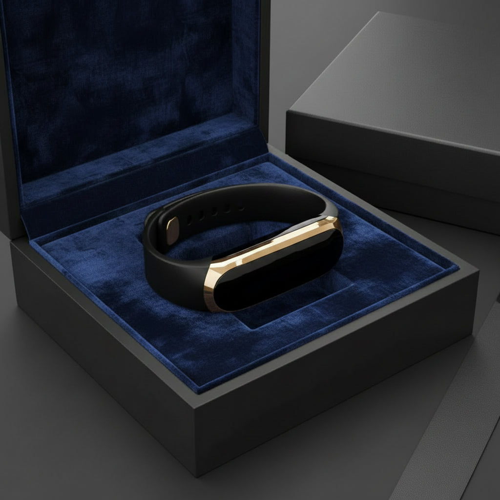 NOUVEAU RICHE Fitness Tracker Uhr – Smartwatch mit Pulsmesser, Schrittzähler, Schlaftracking & Benachrichtigungen, Schwarz, Gold oder Silber