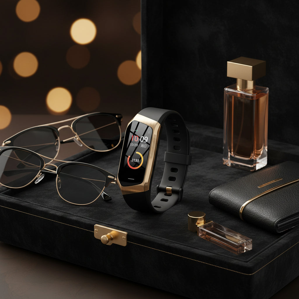 NOUVEAU RICHE Fitness Tracker Uhr – Smartwatch mit Pulsmesser, Schrittzähler, Schlaftracking & Benachrichtigungen, Schwarz, Gold oder Silber Gold