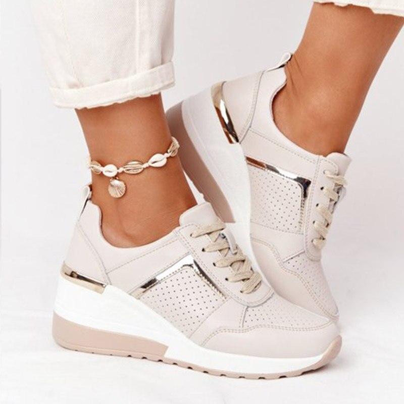 NOUVEAU RICHE Sneaker Damen Bequeme Dämpfung Atmungsaktives Obermaterial