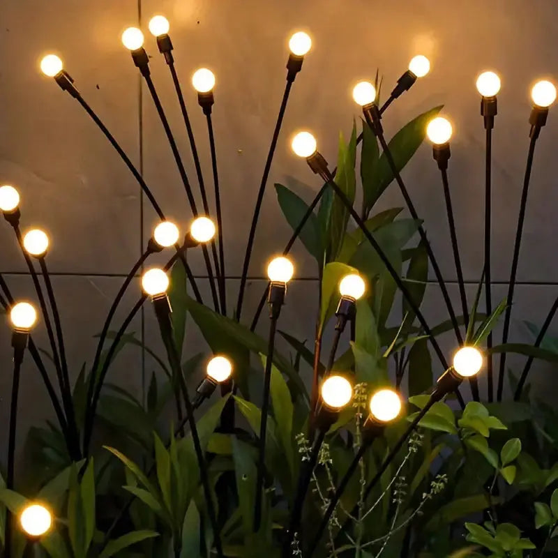 NOUVEAU RICHE Solar-Gartenbeleuchtung – Kabellose LED-Solarleuchte mit Dämmerungssensor, bis 10 Stunden Licht – LunaGlow