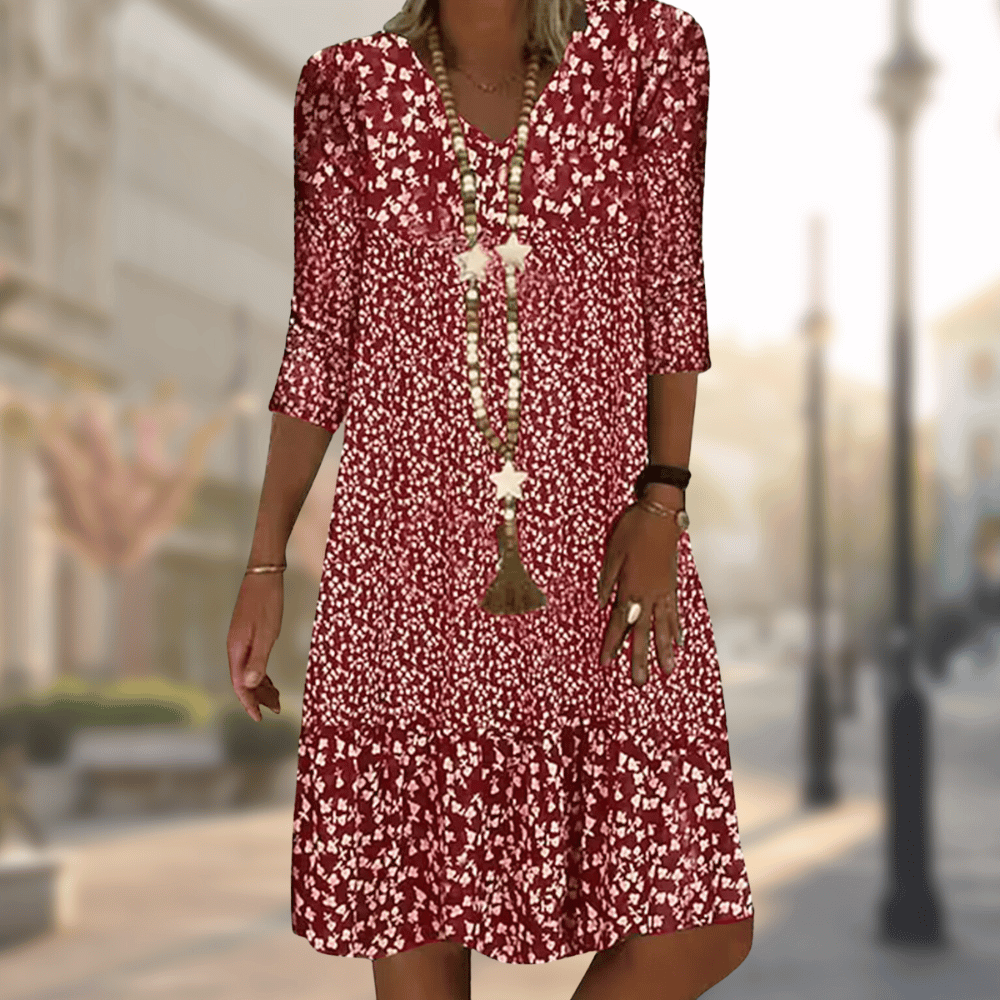 NOUVEAU RICHE Cicada | Das Moderne und bequeme Damenkleid Rot