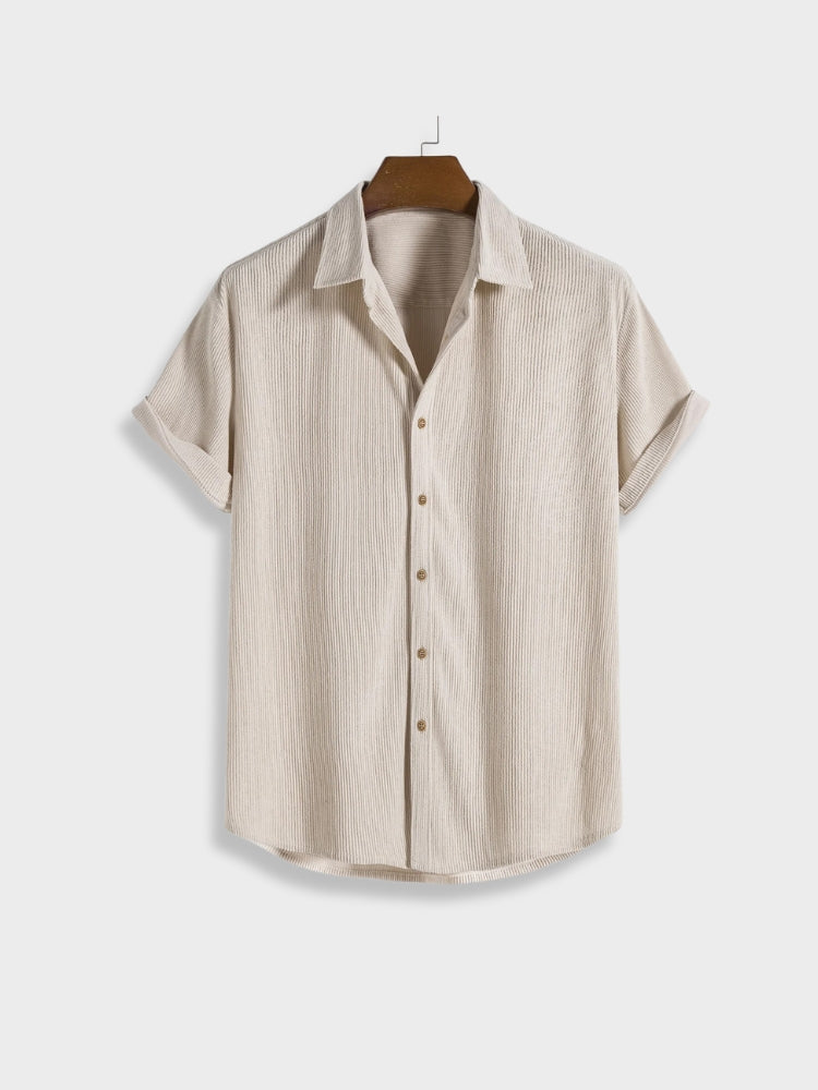 NOUVEAU RICHE Sommer Cord Set Herren Mit Knopfleiste Leichtes Outfit