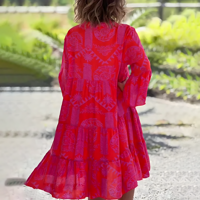 NOUVEAU RICHE Damen Sommerkleid – Halbärmlig & Stilvoll für warme Tage