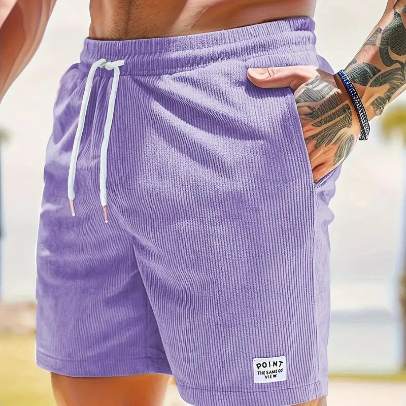 NOUVEAU RICHE Sommershorts Bequeme Casual-Look Durchdachten Schnitt Lila