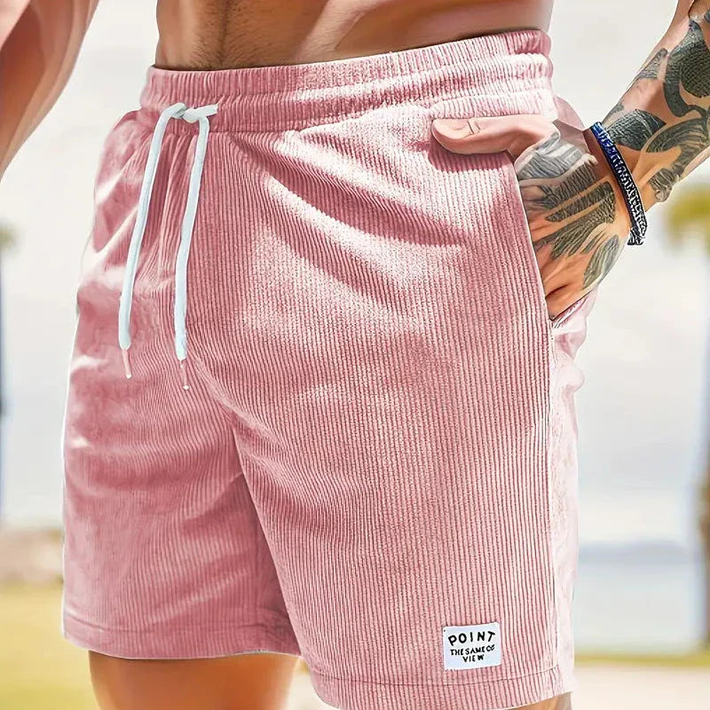 NOUVEAU RICHE Sommershorts Bequeme Casual-Look Durchdachten Schnitt Hellrosa