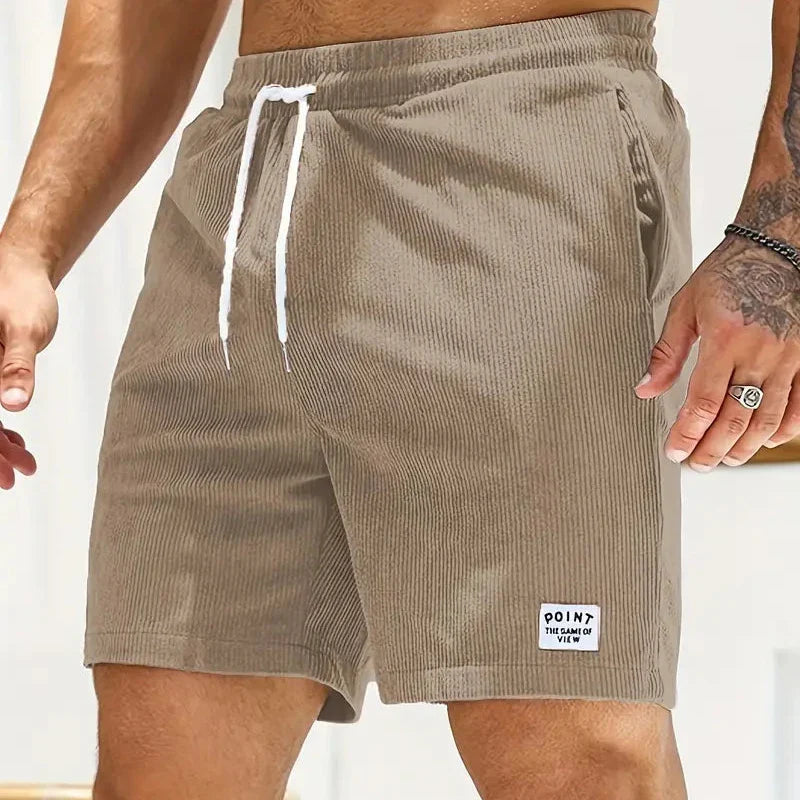 NOUVEAU RICHE Sommershorts Bequeme Casual-Look Durchdachten Schnitt Khaki
