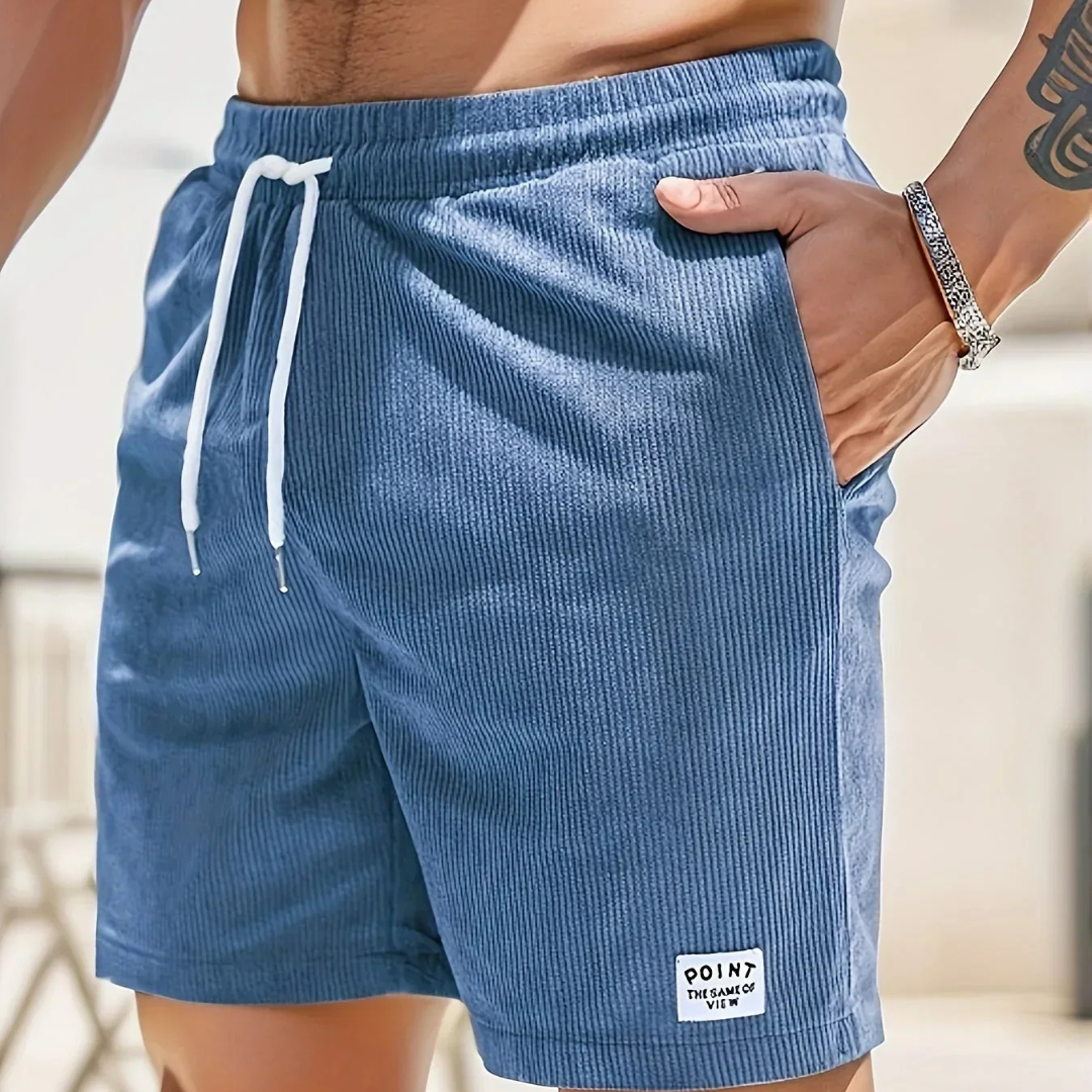 NOUVEAU RICHE Sommershorts Bequeme Casual-Look Durchdachten Schnitt Blau