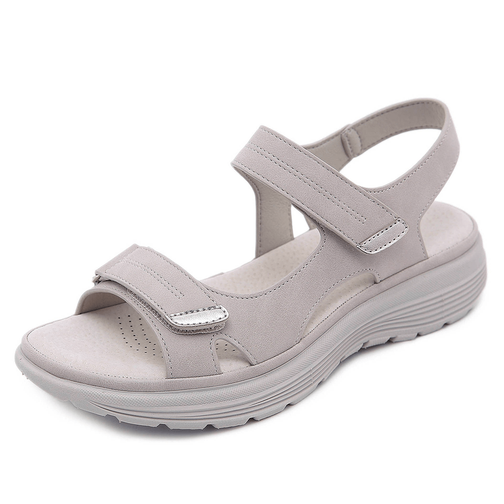 NOUVEAU RICHE Parsha | Damen Ledersandalen Grau