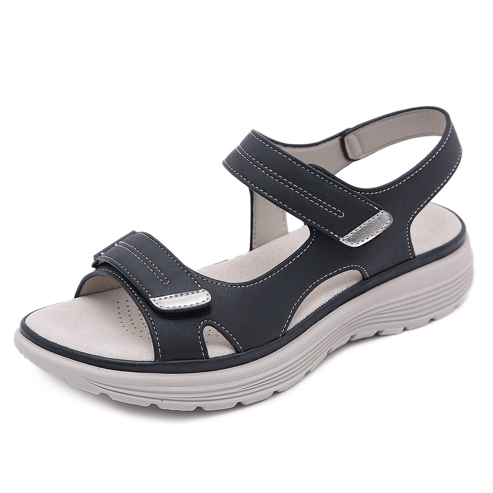 NOUVEAU RICHE Parsha | Damen Ledersandalen Schwarz