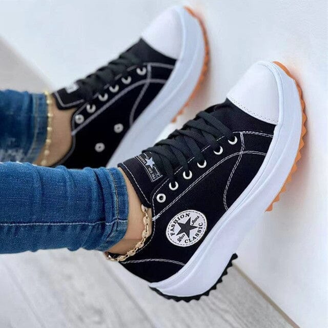 NOUVEAU RICHE Sneaker Mit Komfortstütze Für Damen Und Herren Stilvoll Schwarz